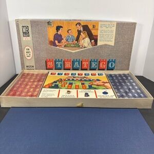 Vintage 1962 Stratego Board Game Milton Bradley Complete